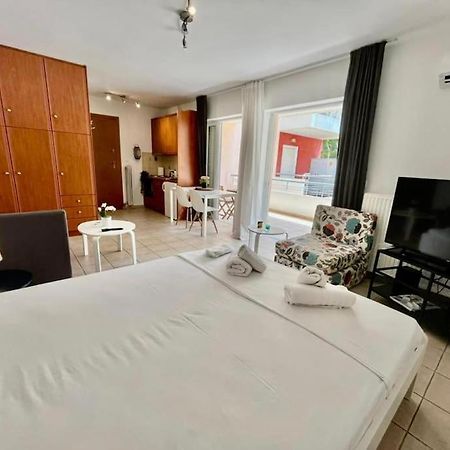 Modern Studio Large Veranda -Metro Station Suggrou Appartement Athene Buitenkant foto