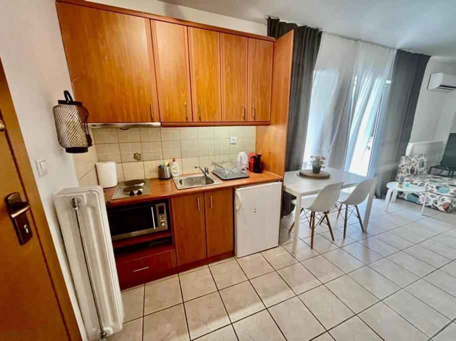 Modern Studio Large Veranda -Metro Station Suggrou Appartement Athene Buitenkant foto